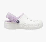 crocs clogs white velvet