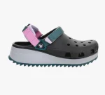 crocs hiker black & green